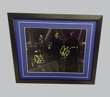 Star Wars Colour Photo Signed by Adam Driver & Domhnall Gleeson