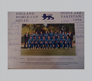 1996 England Cricket Team Photo