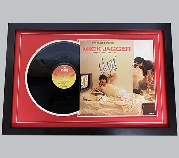 Mick Jagger "Just Another Night" Signed 12" Record Sleeve + 12" Vinyl Record