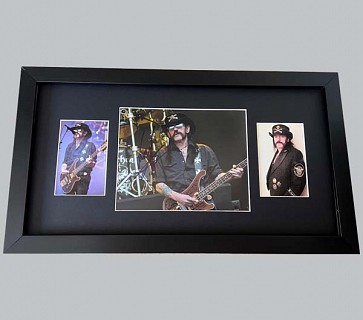 Motorhead Concert Photo Signed by Lemmy + 2 Photos