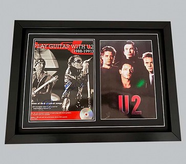 U2 "Play Guitar With U2" Signed Poster + Colour Poster