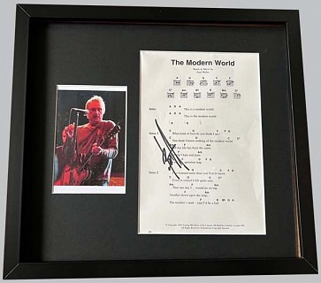 Paul Weller "The Modern World" Signed Song Sheet + Concert Photo
