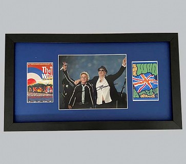 The Who Signed Colour Concert Photo + 2 Concert Posters