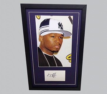 50 Cent Autographed Rap Memorabilia