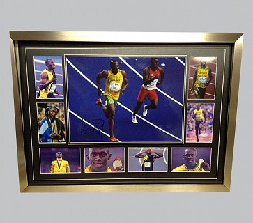 Usain Bolt Signed Athletics Memorabilia