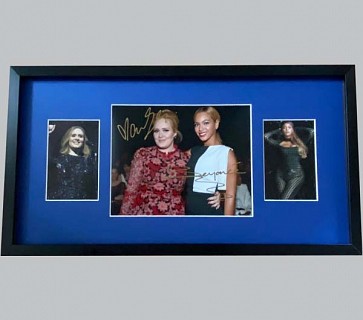 Adele & Beyonce Signed Colour Photo + 2 Colour Photos