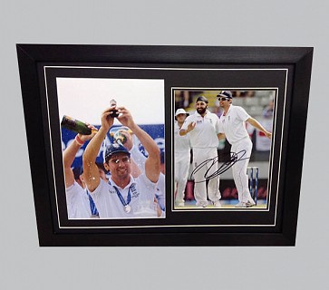 Alastair Cook Signed Colour England Photo + Photo