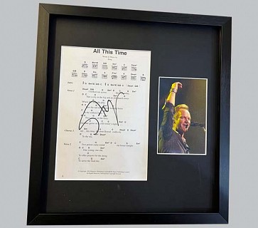 Sting "All This Time" Signed Music Sheet + Concert Photo