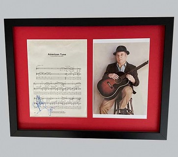 Paul Simon "American Tune" Signed Music Sheet + Colour Photo