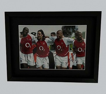 Arsenal Photo Signed by Vieira, Pires, Henry and Cole