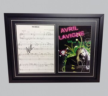 Avril Lavigne "Mobile" Signed Music Sheet