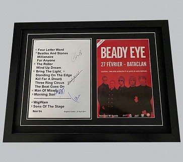 Beady Eye Signed Poster + Concert Poster