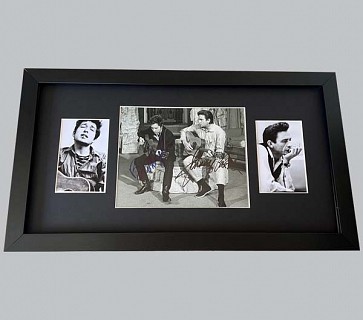 Bob Dylan and Johnny Cash Signed Black & White Photo + 2 Photos