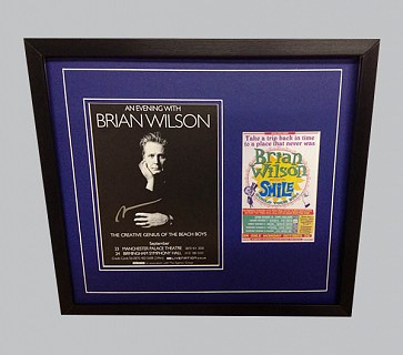 Brian Wilson Signed Poster + Concert Poster