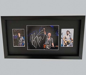 Bruce Springsteen Signed Colour Concert Photo + 2 Colour Photos