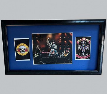 Guns & Roses Multi-Signed Colour Concert Photo + 2 Posters