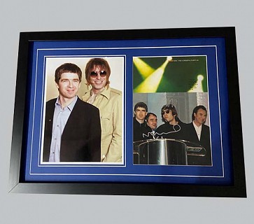 Oasis Colour Photo Signed by Noel & Liam + Colour Photo