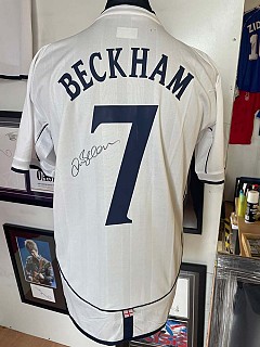 David Beckham Signed England (2002) Football Shirt