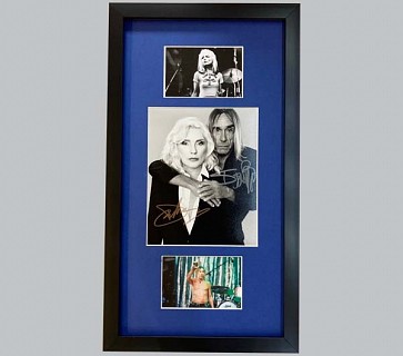 Debbie Harry & Iggy Pop Signed Photo + 2 Concert Photos