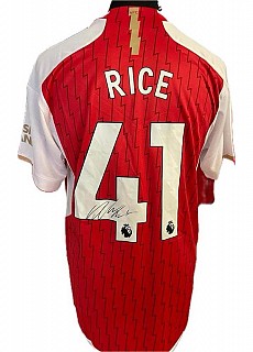 Declan Rice Signed Arsenal Football Shirt