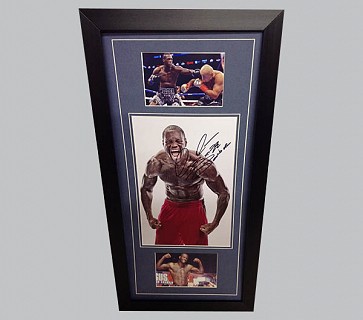 Deontay Wilder Signed Colour Photo + 2 Photos