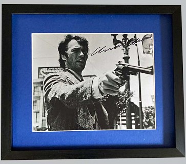 Clint Eastwood "Dirty Harry" Signed Black & White Photo