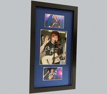 Ed Sheeran Signed Colour Concert Photo + 2 Concert Photos