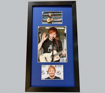 Ed Sheeran Signed Colour Concert Photo + 2 Colour Photos
