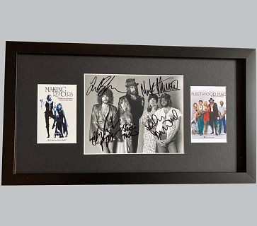 Fleetwood Mac Signed Black & White Photo + 2 Posters