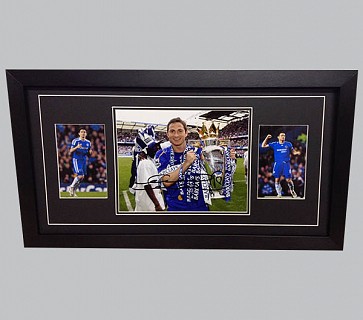 Frank Lampard Signed Chelsea FC Colour Photo + 2 Photos