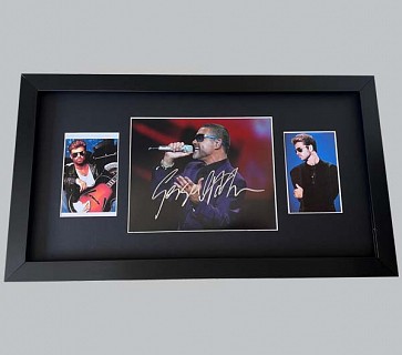 George Michael Signed Colour Concert Photo + 2 Photos