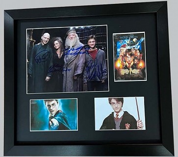 Harry Potter Multi-Cast Signed Photo + Postcard & 2 Photos