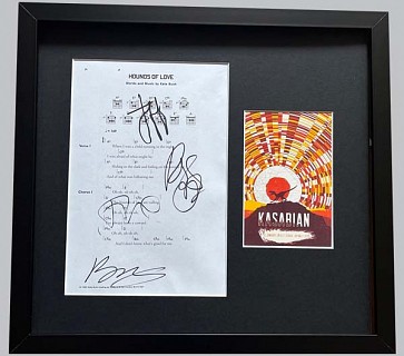 Kasabian "Hounds of Love" Signed Music Sheet + Colour Concert Poster