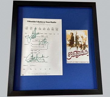Stereophonics "I Wouldn't Believe Your Radio" Signed Music Sheet + Tour Poster