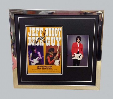 Jeff Beck & Buddy Guy Signed Colour Poster + Jeff Beck Photo