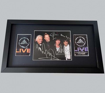Jimmy Page, James Hetfield, Jeff Beck & Ronnie Wood Signed Colour Photo
