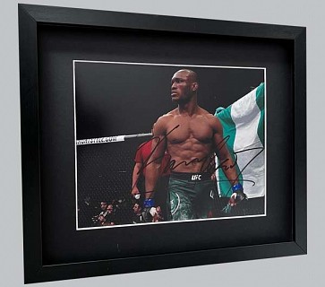 Kamaru Usman (UFC) Signed Colour Photo