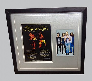Kings of Leon Signed Concert Flyer + Colour Photo