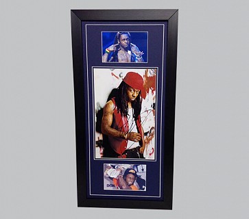 Lil Wayne Signed Colour Photo + 2 Photos