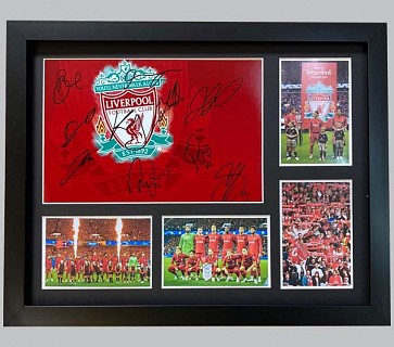 Liverpool Multi-Player Signed Colour Photo + 4 Colour Photos