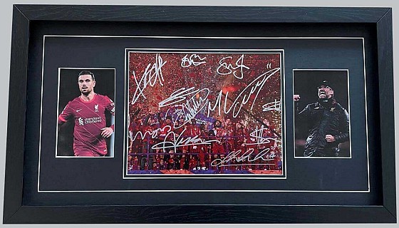 Liverpool 2019/20 Multi-Player Signed Photo + 2 Photos
