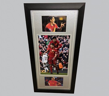 Luis Suarez & Steven Gerrard Signed Liverpool Colour Photo + 2 Photos