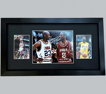 Michael Jordan & Kobe Bryant Signed Colour Photo + 2 Photos