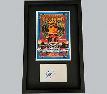 Fleetwood Mac - Postcard Signed by Mick Fleetwood + Colour Poster