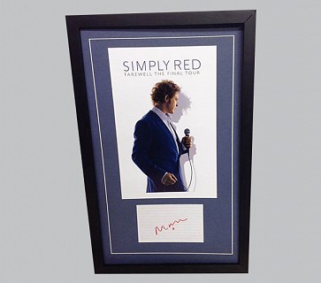 Simply Red Memorabilia Signed By Mick