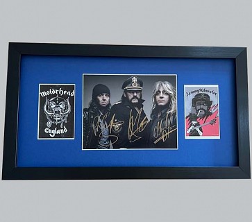 Motorhead Signed Colour Photo + 2 Posters