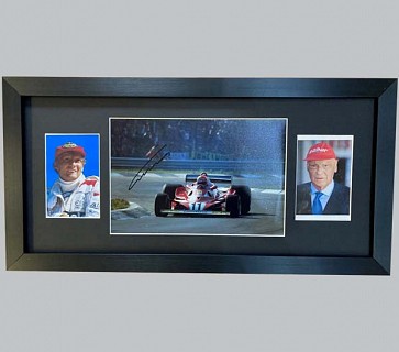 Niki Lauda Signed Colour Photo + 2 Colour Photos