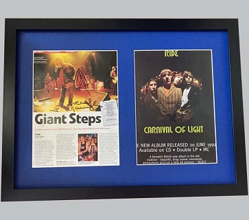Oasis Magazine Article Signed by Liam & Noel + "RIDE" Poster Signed by Andy Bell