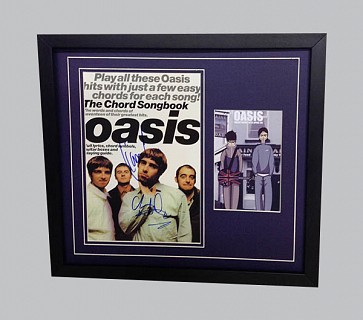 Oasis Signed & Framed Music Memorabilia