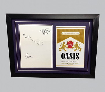 Oasis Signed Poster + Music Poster